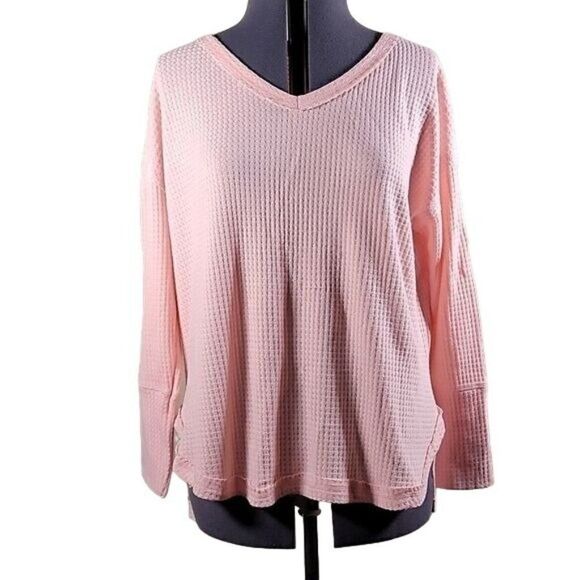 Vintage America Ladies’ Thermal Knit Top Sz M - Picture 1 of 9
